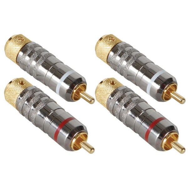 Main product image for Audiophile Locking RCA Connector 2 Pair 091-1065